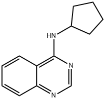 N-cyclopentyl-N-(4-quinazolinyl)amine Structural