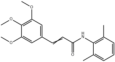 N-(2,6-dimethylphenyl)-3-(3,4,5-trimethoxyphenyl)acrylamide Structural