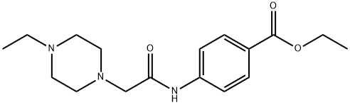 ethyl 4-(2-(4-ethylpiperazin-1-yl)acetamido)benzoate Structural