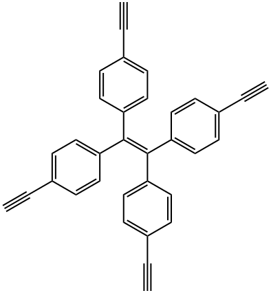 Tetrakis(4-ethynylphenyl)ethene Structural