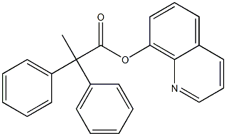 quinolin-8-yl 2,2-diphenylpropanoate Structural