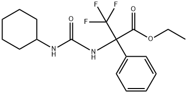 ethyl 2-(3-cyclohexylureido)-3,3,3-trifluoro-2-phenylpropanoate Structural