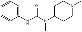 N-methyl-N-(1-methyl-4-piperidinyl)-N'-phenylurea Structural