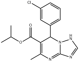 isopropyl 7-(3-chlorophenyl)-5-methyl-1,7-dihydro-[1,2,4]triazolo[1,5-a]pyrimidine-6-carboxylate Structural