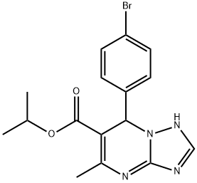 isopropyl 7-(4-bromophenyl)-5-methyl-1,7-dihydro-[1,2,4]triazolo[1,5-a]pyrimidine-6-carboxylate Structural