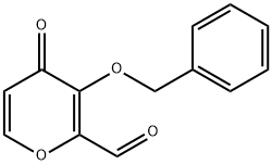 4H-Pyran-2-carboxaldehyde, 4-oxo-3-(phenylmethoxy)-
 Structural