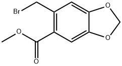 Methyl 6-(bromomethyl)benzo[d][1,3]dioxole-5-carboxylate Structural