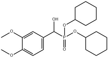dicyclohexyl [(3,4-dimethoxyphenyl)(hydroxy)methyl]phosphonate Structural