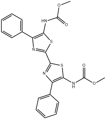 dimethyl (4,4'-diphenyl-[2,2'-bithiazole]-5,5'-diyl)dicarbamate Structural