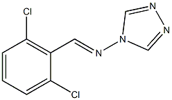 N-[(E)-(2,6-dichlorophenyl)methylidene]-4H-1,2,4-triazol-4-amine Structural