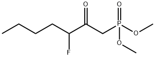 Dimethyl (3-fluoro-2-oxoheptyl)phosphonate Structural