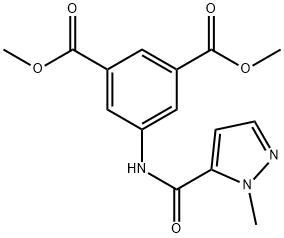 dimethyl 5-(1-methyl-1H-pyrazole-5-carboxamido)isophthalate Structural