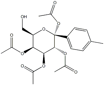 4-Methylphenyl tetra-O-acetyl-alpha-D-galactopyranoside Structural