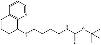 tert-butyl 4-(5,6,7,8-tetrahydroquinolin-8-ylamino)butylcarbamate Structural