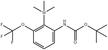 tert-butyl (3-(trifluoromethoxy)-2-(trimethylsilyl)phenyl)carbamate Structural