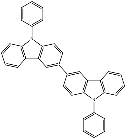 9,9'-Diphenyl-9H,9'H-3,3'-bicarbazole Structural