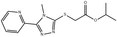 isopropyl 2-((4-methyl-5-(pyridin-2-yl)-4H-1,2,4-triazol-3-yl)thio)acetate Structural
