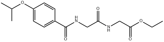ethyl 2-(2-(4-isopropoxybenzamido)acetamido)acetate Structural