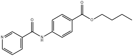 butyl 4-(nicotinamido)benzoate Structural