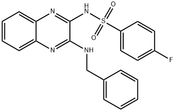 N-[3-(benzylamino)quinoxalin-2-yl]-4-fluorobenzenesulfonamide Structural