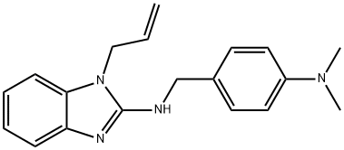 N-[4-(dimethylamino)benzyl]-1-(prop-2-en-1-yl)-1H-benzimidazol-2-amine Structural