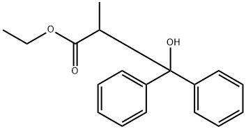 ethyl 3-hydroxy-2-methyl-3,3-diphenylpropanoate Structural