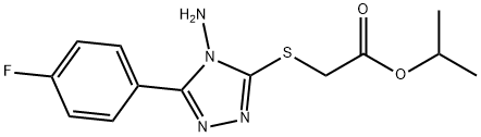 isopropyl 2-((4-amino-5-(4-fluorophenyl)-4H-1,2,4-triazol-3-yl)thio)acetate Structural