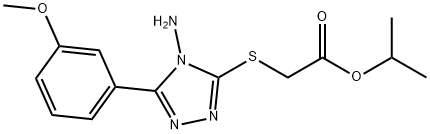 isopropyl 2-((4-amino-5-(3-methoxyphenyl)-4H-1,2,4-triazol-3-yl)thio)acetate Structural