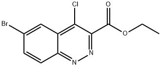ethyl 6-bromo-4-chlorocinnoline-3-carboxylate Structural