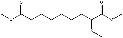 dimethyl 2-(methylthio)nonanedioate Structural