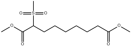 dimethyl 2-(methylsulfonyl)nonanedioate Structural