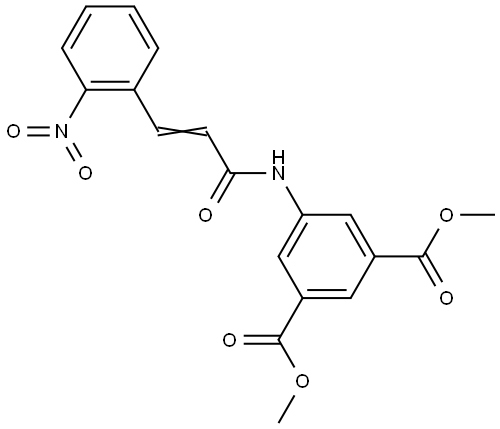 dimethyl 5-{[(2E)-3-(2-nitrophenyl)prop-2-enoyl]amino}benzene-1,3-dicarboxylate Structural