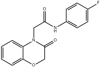N-(4-fluorophenyl)-2-(3-oxo-2,3-dihydro-4H-1,4-benzoxazin-4-yl)acetamide Structural