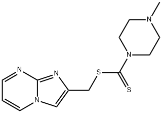 imidazo[1,2-a]pyrimidin-2-ylmethyl 4-methylpiperazine-1-carbodithioate Structural