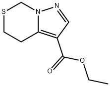 ethyl 5,7-dihydro-4H-pyrazolo[1,5-c][1,3]thiazine-3-carboxylate Structural