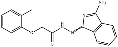 N'-(1-imino-1H-isoindol-3-yl)-2-(o-tolyloxy)acetohydrazide Structural