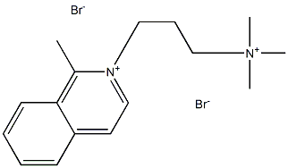 trimethyl-[3-(1-methylisoquinolin-2-ium-2-yl)propyl]azanium dibromide Structural