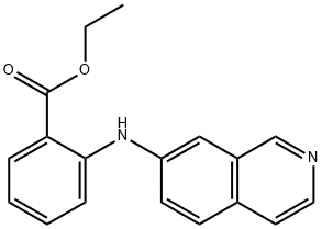 ethyl 2-(isoquinolin-7-ylamino)benzoate Structural
