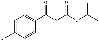 isopropyl 4-chlorobenzoylcarbamate Structural