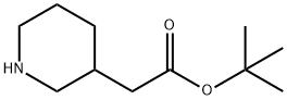 tert-butyl 2-(piperidin-3-yl)acetate Structural