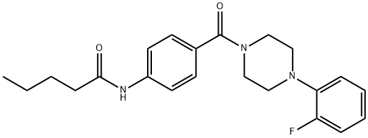 N-(4-{[4-(2-fluorophenyl)piperazin-1-yl]carbonyl}phenyl)pentanamide Structural