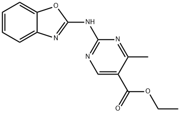 ethyl 2-(1,3-benzoxazol-2-ylamino)-4-methylpyrimidine-5-carboxylate Structural