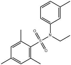 Benzenesulfonamide, N-ethyl-2,4,6-trimethyl-N-(3-methylphenyl)- Structural
