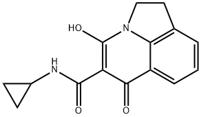 N-cyclopropyl-4-hydroxy-6-oxo-2,6-dihydro-1H-pyrrolo[3,2,1-ij]quinoline-5-carboxamide Structural