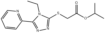 isopropyl 2-((4-ethyl-5-(pyridin-2-yl)-4H-1,2,4-triazol-3-yl)thio)acetate Structural