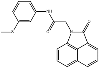 N-[3-(methylsulfanyl)phenyl]-2-(2-oxobenzo[cd]indol-1(2H)-yl)acetamide Structural