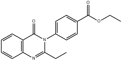 ethyl 4-(2-ethyl-4-oxoquinazolin-3(4H)-yl)benzoate Structural