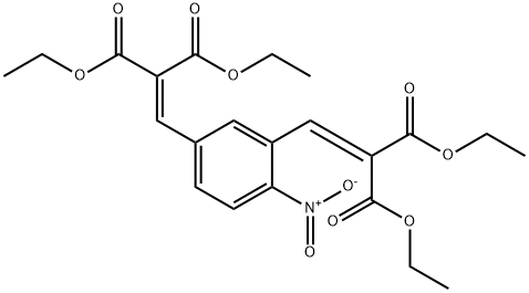 tetraethyl 2,2'-((4-nitro-1,3-phenylene)bis(methanylylidene))dimalonate Structural