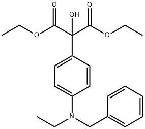 diethyl 2-(4-(benzyl(ethyl)amino)phenyl)-2-hydroxymalonate Structural