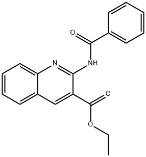 ethyl 2-benzamidoquinoline-3-carboxylate Structural